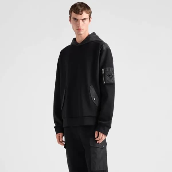 프라다 남성 베이직 후드티 - Prada Mens Basic Hoodie - prc5127…