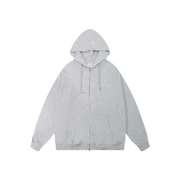 베트멍 남/녀 집업 후드티 - Vetements Unisex Zip-up Hoodie - … - 1