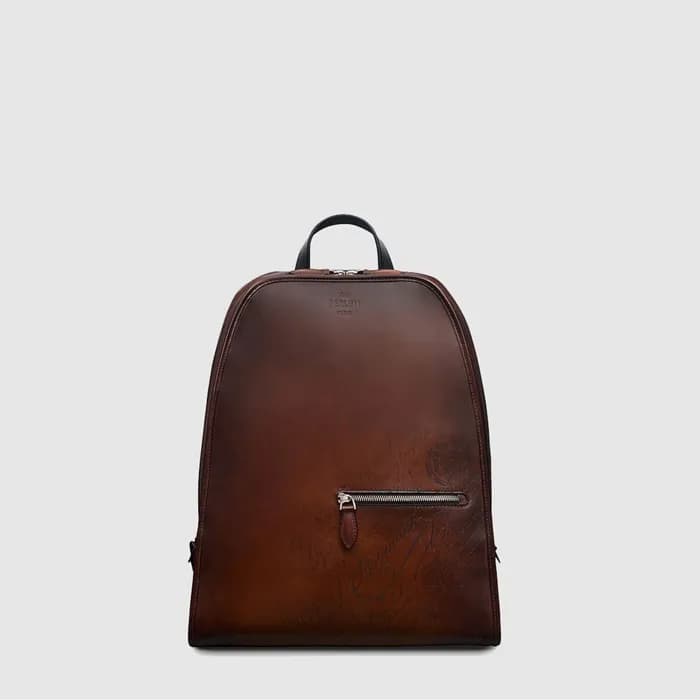 벨루티 남성 레더 백팩 - Berluti Mens Leather Backpack - beb… - 1
