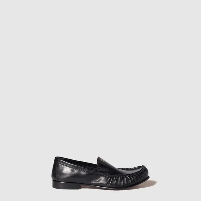 미우미우 여성 버팔로 가죽 로퍼 - Miu Miu Buffalo Leather Loafer… - 1