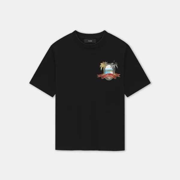 아미리 남성 반팔 티셔츠 - Amiri Mens Round Tshirt - amc8064x - 1