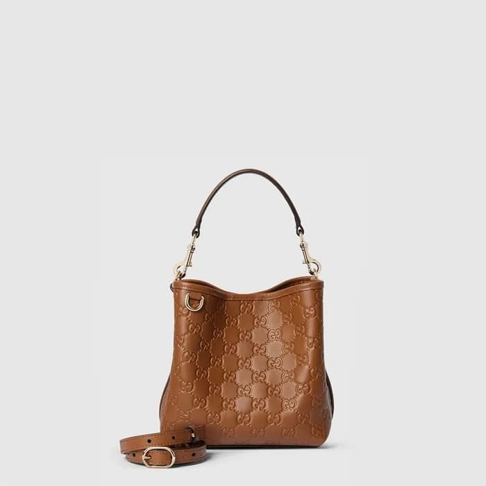 구찌 여성 GG 엠블럼 스몰 버킷백 - Gucci Womens Small Bucket Ba… - 1