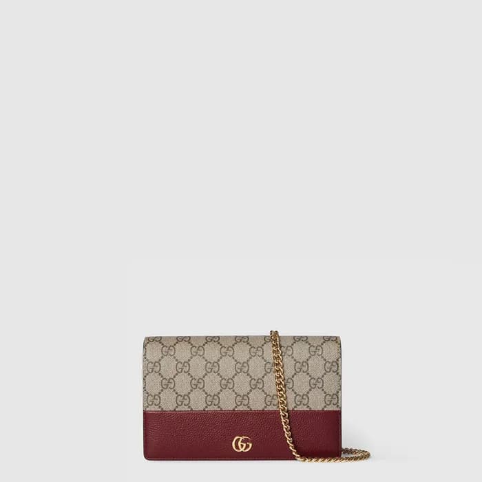 구찌 여성 GG 마몽 체인 지갑 - Gucci Womens GG Marmont Chain … - 1