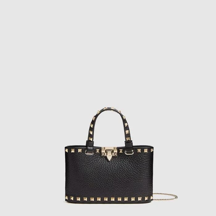 발렌티노 여성 락스터드 그레이니 미니 쇼퍼 백 - Valentino Womens Rocks… - 1