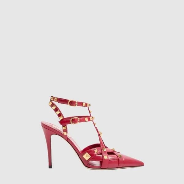 발렌티노 여성 스터디 키드스킨 펌프스 - Valentino Womens Study Kid … - 1