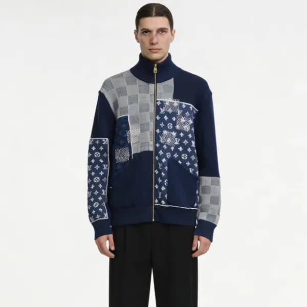 루이비통 남성 니트 자켓 - Louis vuitton Mens Knit Jacket - l… - 1