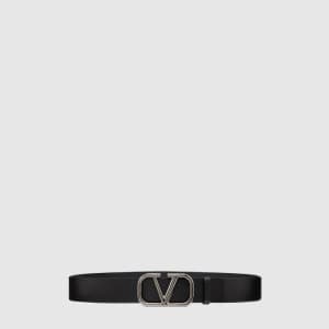 발렌티노 남성 브이로고 가죽 벨트 - Valentino Mens V-logo Belt - …