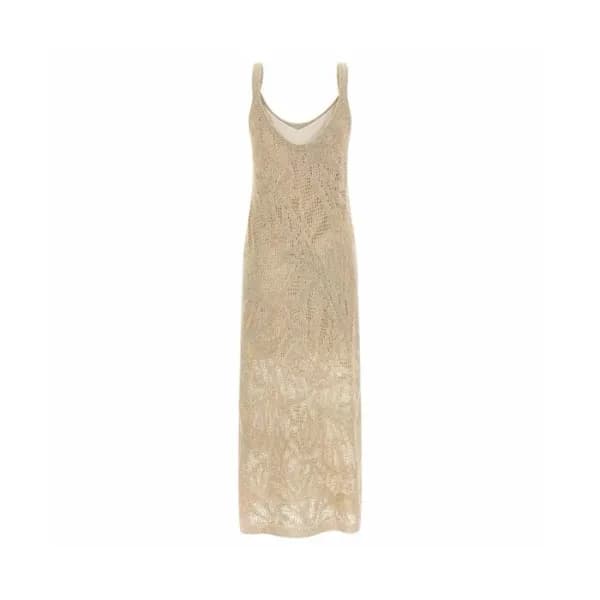브루넬로쿠치넬리 여성 크로셰 미디 드레스 - Brunello Cucinelli Womens Crochet Midi Dress - brc16432x