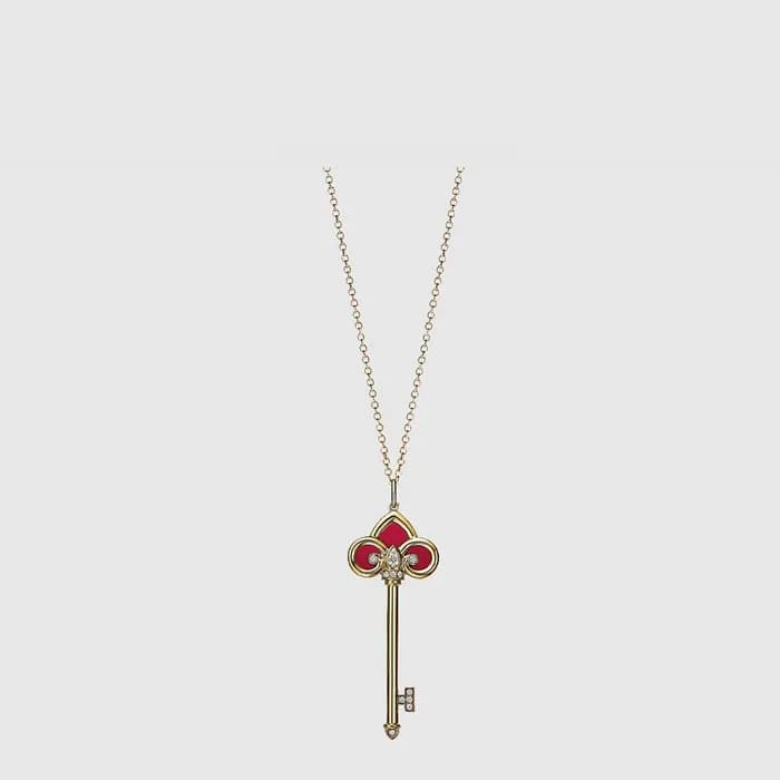 티파니 여성 크라운 키 네크리스 - Tiffany & Co Womens Crown Key Necklace - acc9237x - 1