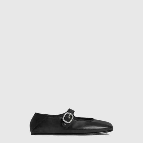 보테가 베네타 여성 베네치아나 메리제인 발레리나 - Bottega veneta Womens Veneziana Mary-Jane Ballerina - bvs14764x - 1