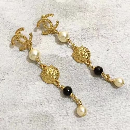 CHANEL Yellow Gold Earring - 샤넬 여성용 18k도금 옐로우 골… - 1