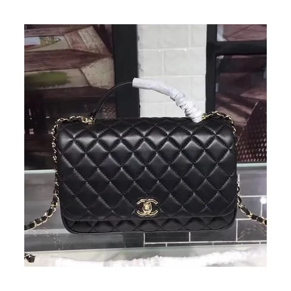 Chanel Leather Chain Tote Shoulder Bag ,26CM - 샤넬 … - 1