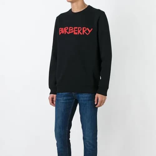 Burberry 2018 Graffiti Logo Cotton Tee - 버버리 그래피티로… - 1