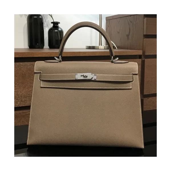 Hermes Kelly Epsom Leather Tote Shoulder Bag ,32cm… - 1
