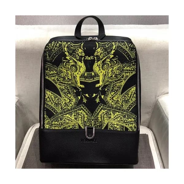 Versace 2018 Leather Back Pack,40CM - 베르사체 2018 레더… - 1