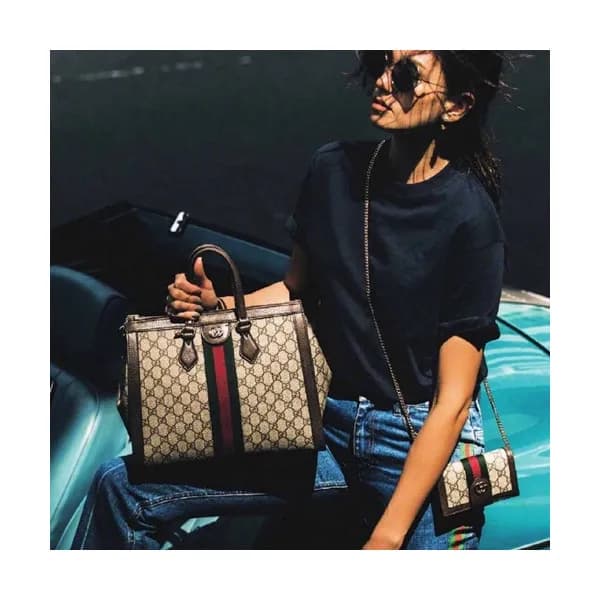 Gucci Ophidia Supreme Women Tote Shoulder Bag,33CM… - 1