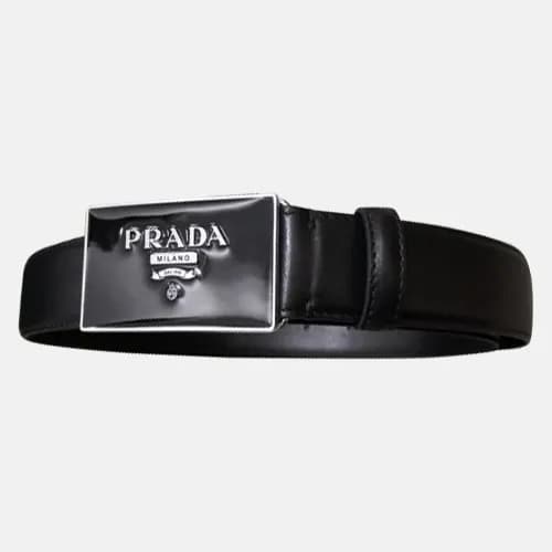 Prada 2019 Mens Box Logo Business Leather Belt - 프… - 1