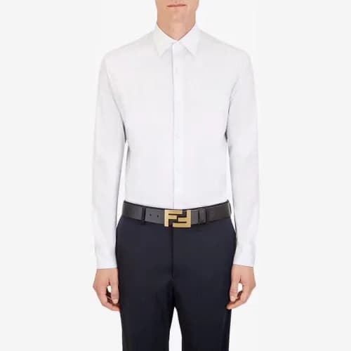 Fendi 2019 Mens Baguette Double "F" Antique Buckle… - 1