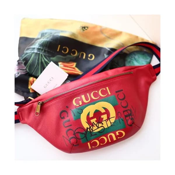 Gucci Leather Belt Bag ,28CM - 구찌 레더 남여공용 벨트백,493… - 1