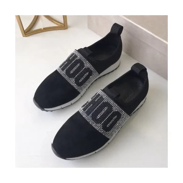 Jimmy-Choo 2019 Ladies Embellished Cubic Logo Loaf… - 1