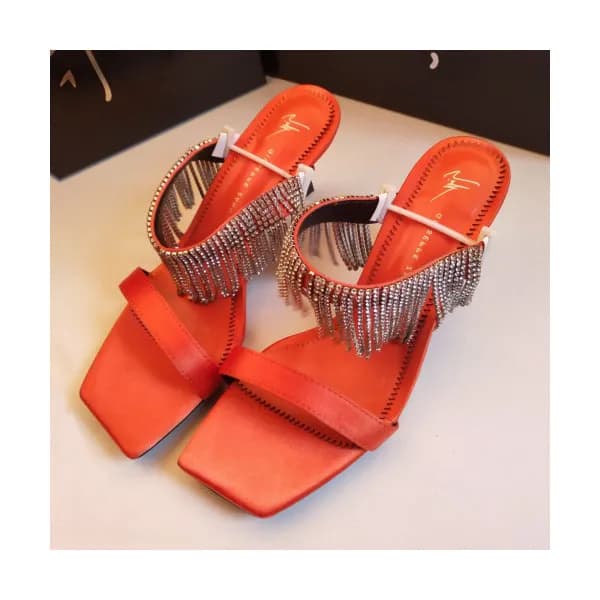 Giuseppe Zanoti 2019 Ladies Juwel Silk Middle-heel… - 1
