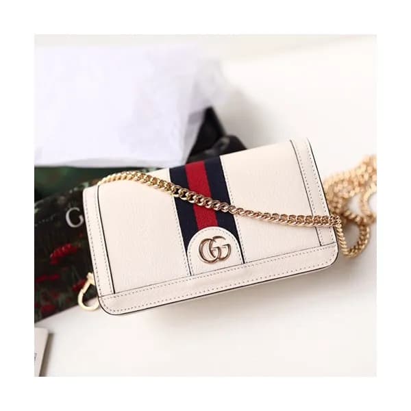 Gucci Ophidia Woc Leather Chain Shoulder Bag,18CM … - 1