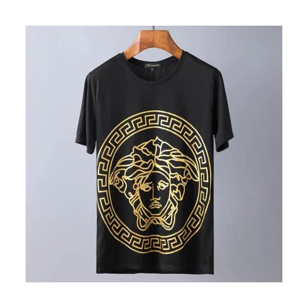 Versace 2019 Mens Medusa Cotton Short Sleeved Tshi… - 1