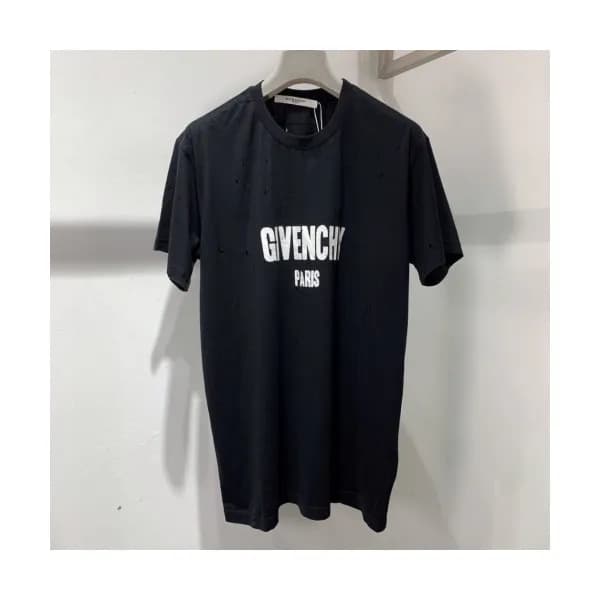 Givenchy 2019 Mens Logo Oversize Cotton Short Slee… - 1