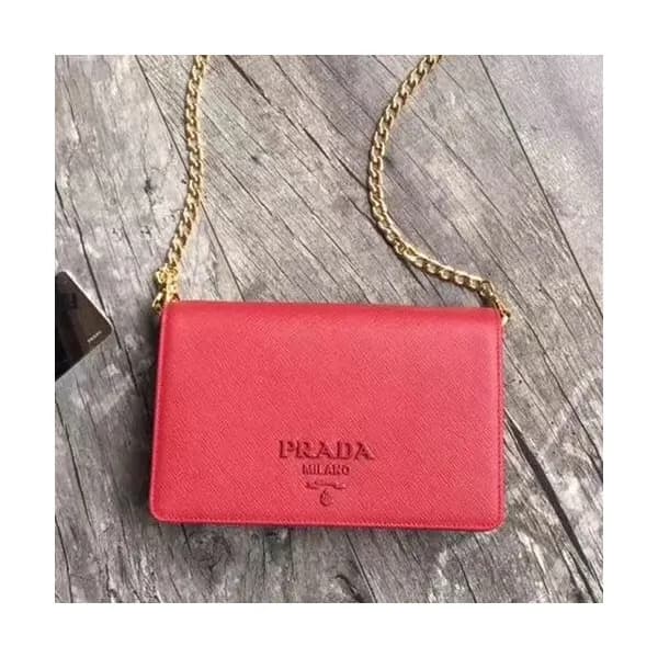 Prada 2019 Leather Chain Shoulder Cross Bag,20cm -… - 1