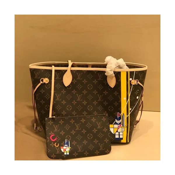 Louis Vuitton 2019 Never Full Monogram Tote Should… - 1