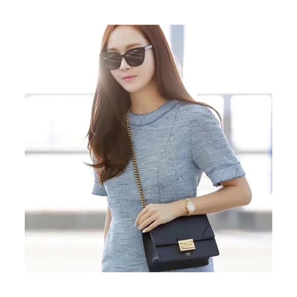 Fendi 2019 Kan U Leather Small Chain Shoudler Cros… - 1