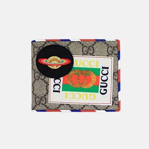 Gucci 2019 Patch Canvas & Leather Wallet 473905 -… - 1