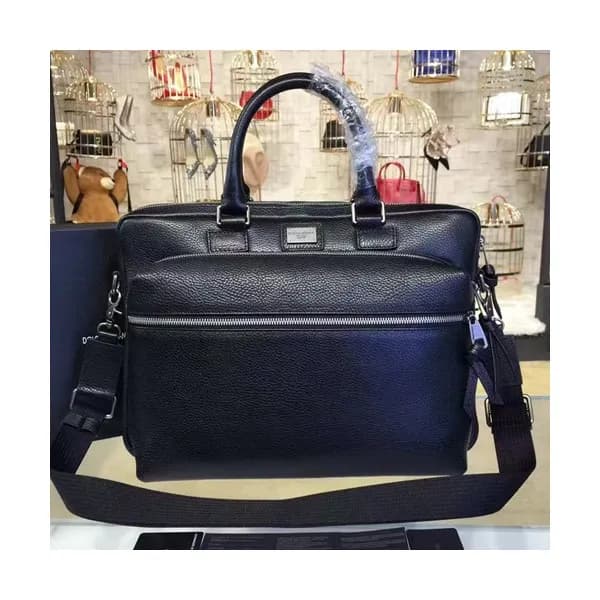 Dolce&Gabbana 2019 Leather Mens Business Bag,37CM … - 1