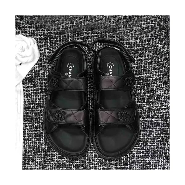 Chanel 2019 Ladies Leather Sandal - 샤넬 2019 여성용 레더… - 1