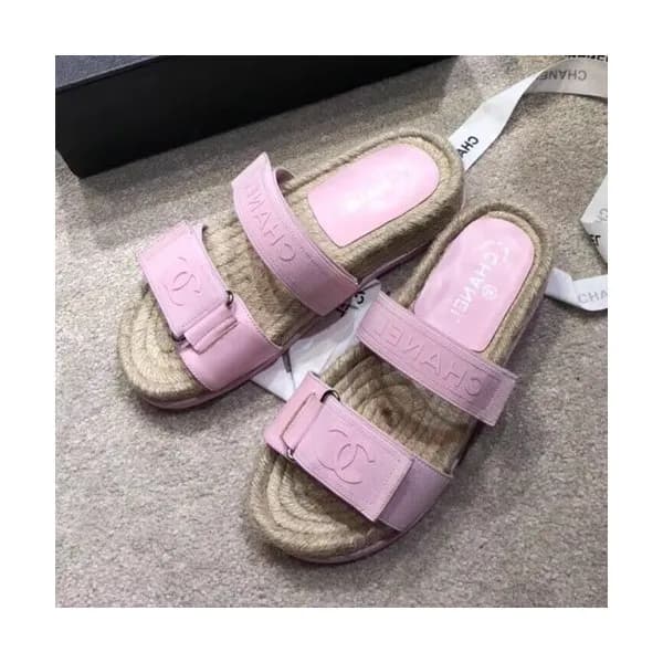 Chanel 2019 Ladies Leather Slipper - 샤넬 2019 여성용 레… - 1