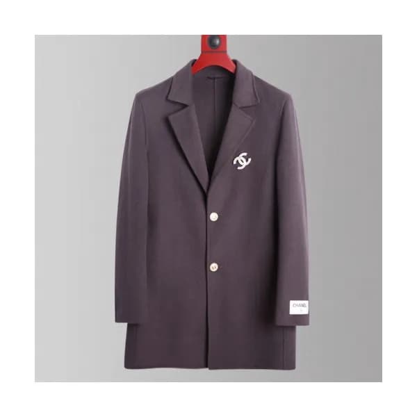 Chanel 2019 Mens CC Logo Cashmere Suit Jacket - 샤넬… - 1