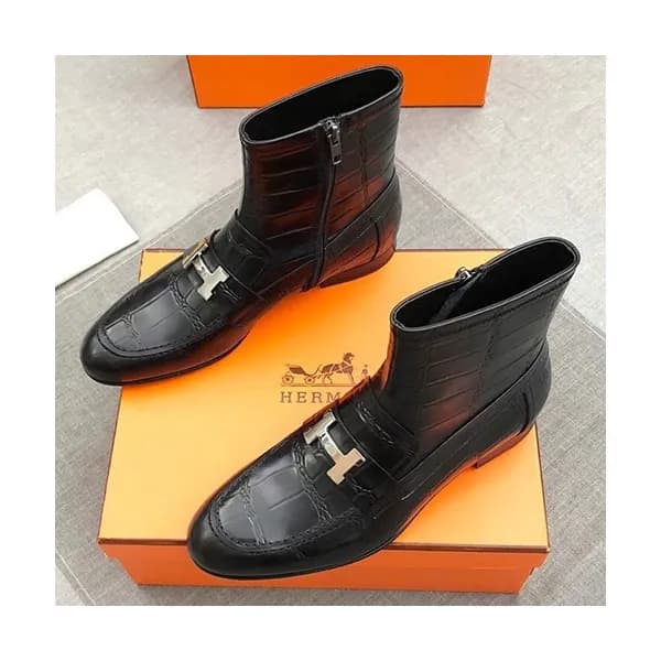 Hermes 2019 Mens Leather Boots - 에르메스 2019 남성용 레더 … - 1