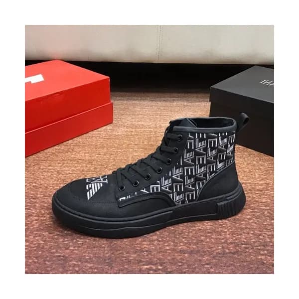 Armani 2019 Mens Leather Sneakers - 알마니 2019 남성용 … - 1