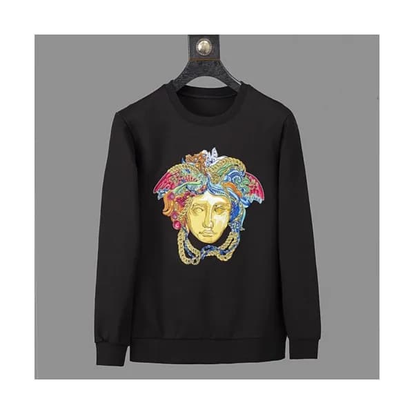 Versace 2019 Mens Medusa Logo Crew-neck Tshirt - 베… - 1