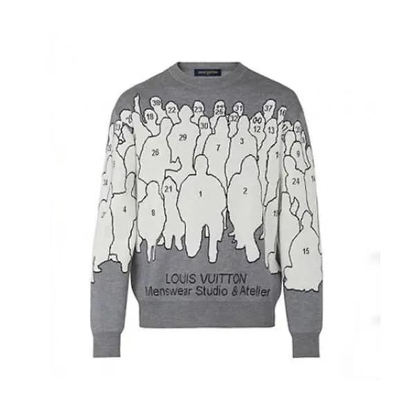 [매장판]Louis vuitton 2019 Mens Basic Crew-neck Wool … - 1