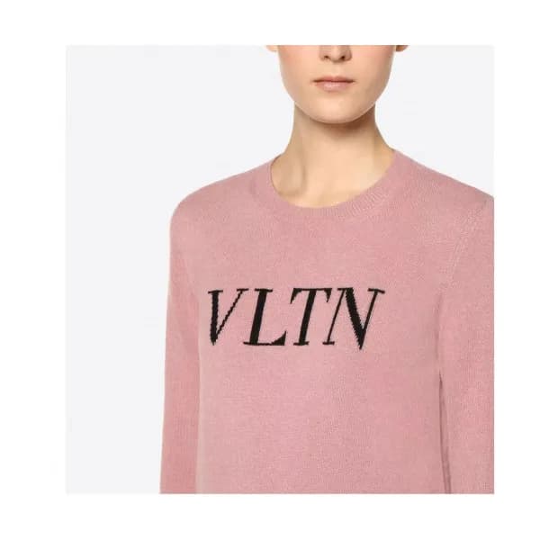 Valentino Womens Crew-neck Sweater - 발렌티노 여자 크루넥 스… - 1
