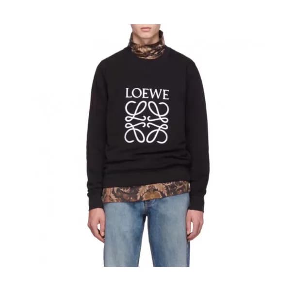 Loewe 2019 Mens Logo Crew-neck Cotton Man-to-man -… - 1