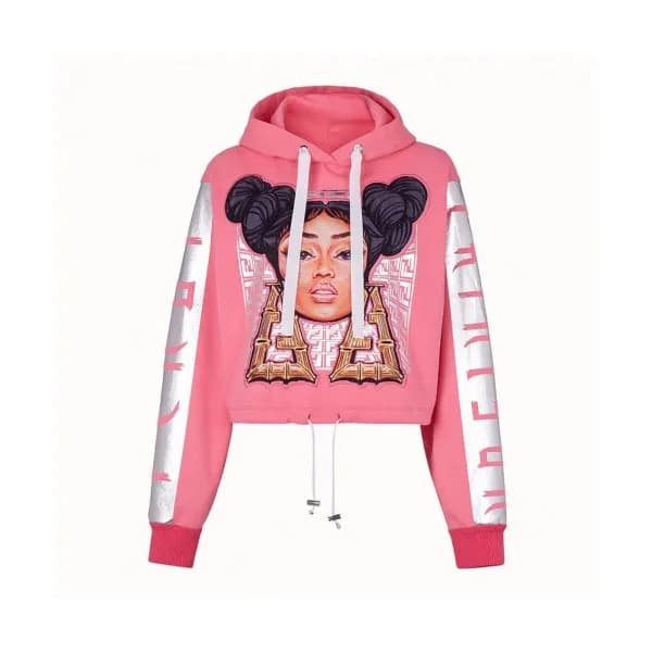 Fendi Womens Logo Cotton HoodT - 펜디 2019 여성 로고 코튼 … - 1