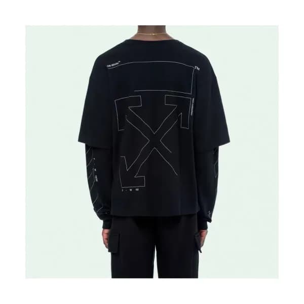 Off-white 2019 Mm/Wm Logo Cotton Oversize HoodT - … - 1