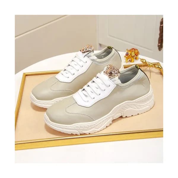 Versace 2020 Mens Leather Sneakers - 베르사체 2020 남성용… - 1