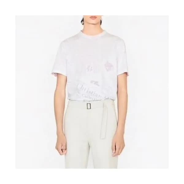 [디올]Dior 2020 Mm/Wm Logo Silket Short Sleeved Tshi… - 1