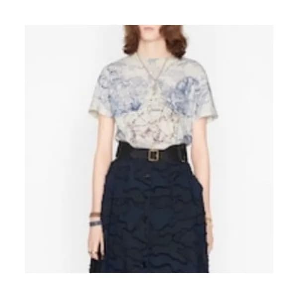 Dior 2020 Womens Crew-neck Short Sleeved Tshirts -… - 1