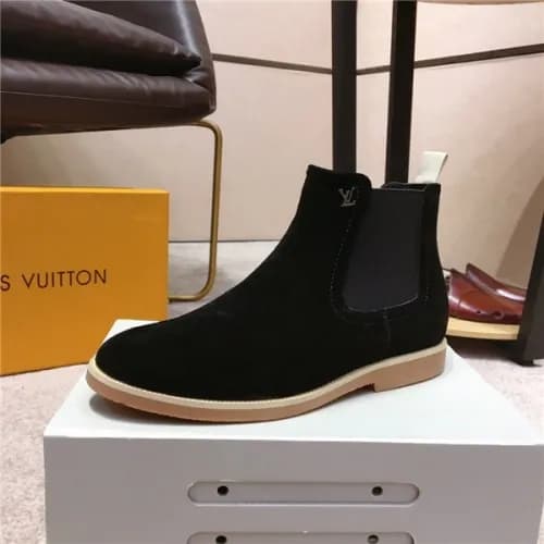 Louis Vuitton 2020 Men's Leather Ankle Boots -… - 1