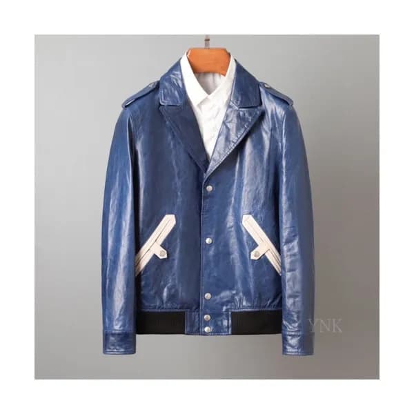 [1:1]Saint Laurent 2020 Mens Classic Leather Jacke… - 1