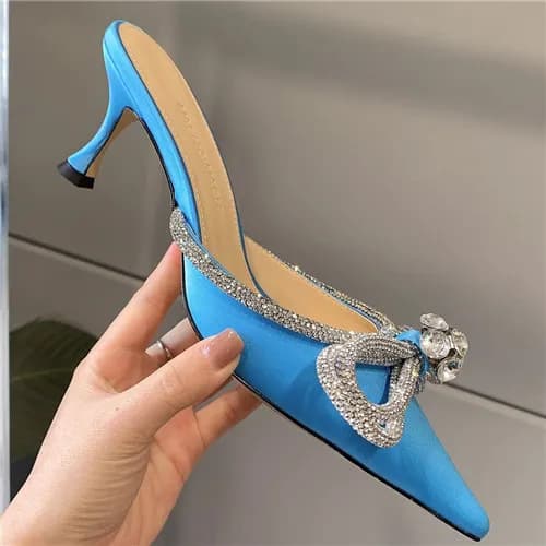 Mach & Mach 2021 Women's Silk High Heel Sandal… - 1